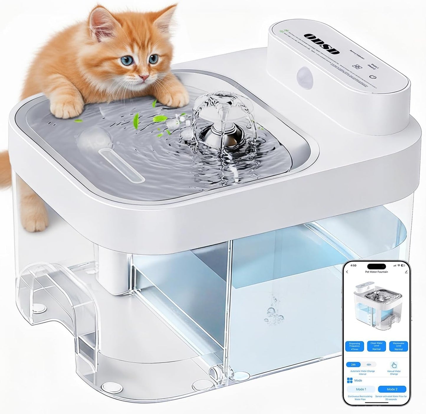 Cat Drinking Water Fountain - FurrrBabies & More! - 313047950987