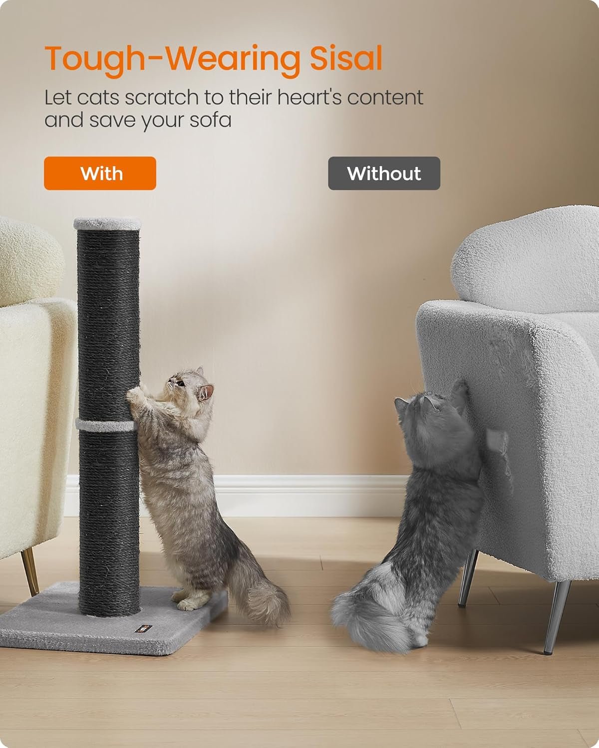 Cat Scratching Post Sisal - FurrrBabies & More! - 7445016762789
