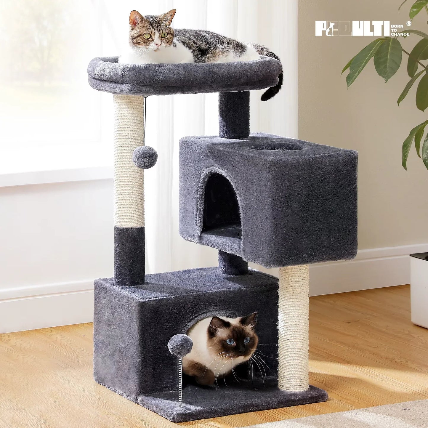 Cat Tree for Large Cats Cat Tower for Indoor - FurrrBabies & More! - 