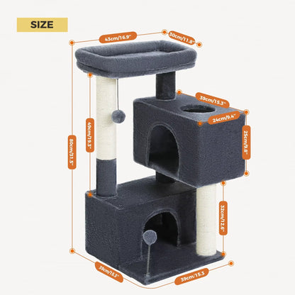 Cat Tree for Large Cats Cat Tower for Indoor - FurrrBabies & More! - 