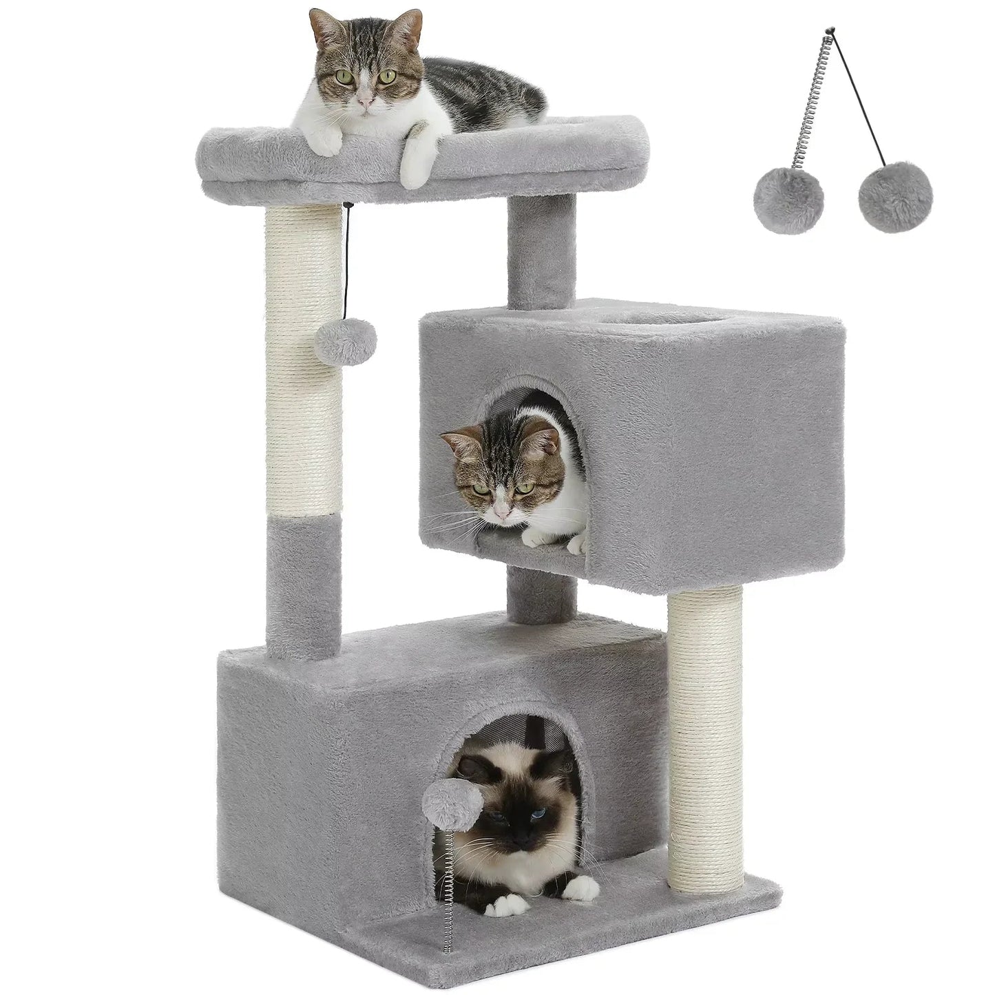 Cat Tree for Large Cats Cat Tower for Indoor - FurrrBabies & More! - 