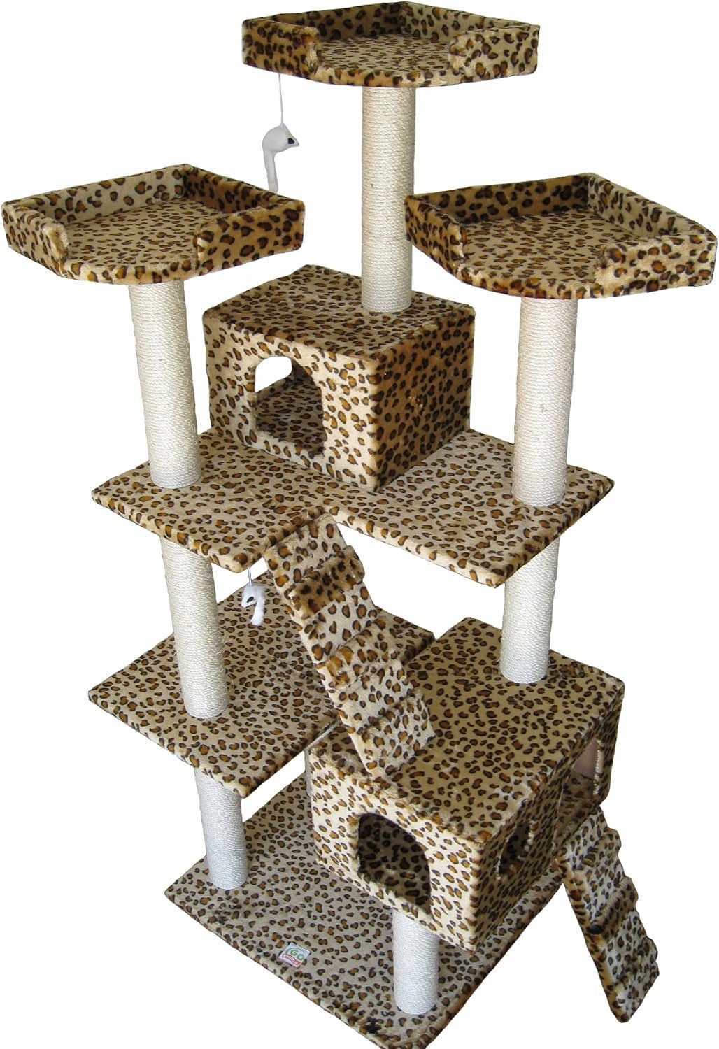 Cat Tree Leopard Print - FurrrBabies & More! - 726084475090