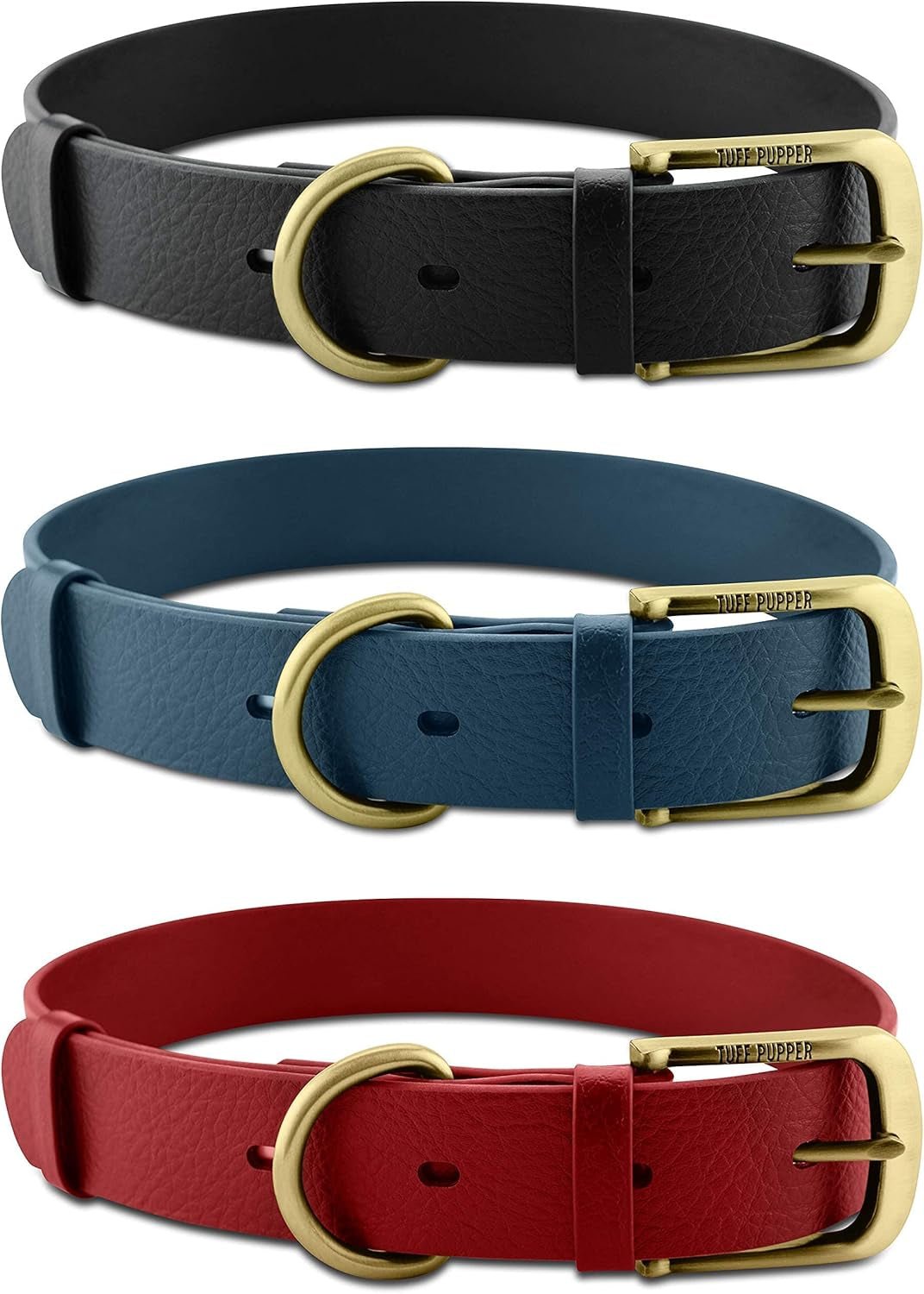 Classic Heavy Duty Dog Collar | 10X Stronger than Leather | 100% Waterproof & Odor Proof Dog Collar | Tough Rust - Proof All Metal Hardware - FurrrBabies & More! - 705353742149