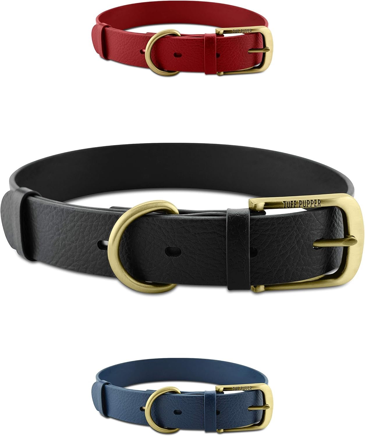 Classic Heavy Duty Dog Collar | 10X Stronger than Leather | 100% Waterproof & Odor Proof Dog Collar | Tough Rust - Proof All Metal Hardware - FurrrBabies & More! - 705353742149
