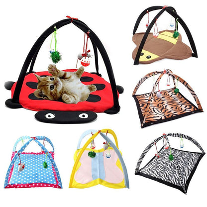 Cozycat Foldable Cartoon Cat Play Tent Hammock: The Ultimate Cat Haven - FurrrBabies & More! - Cat Beds