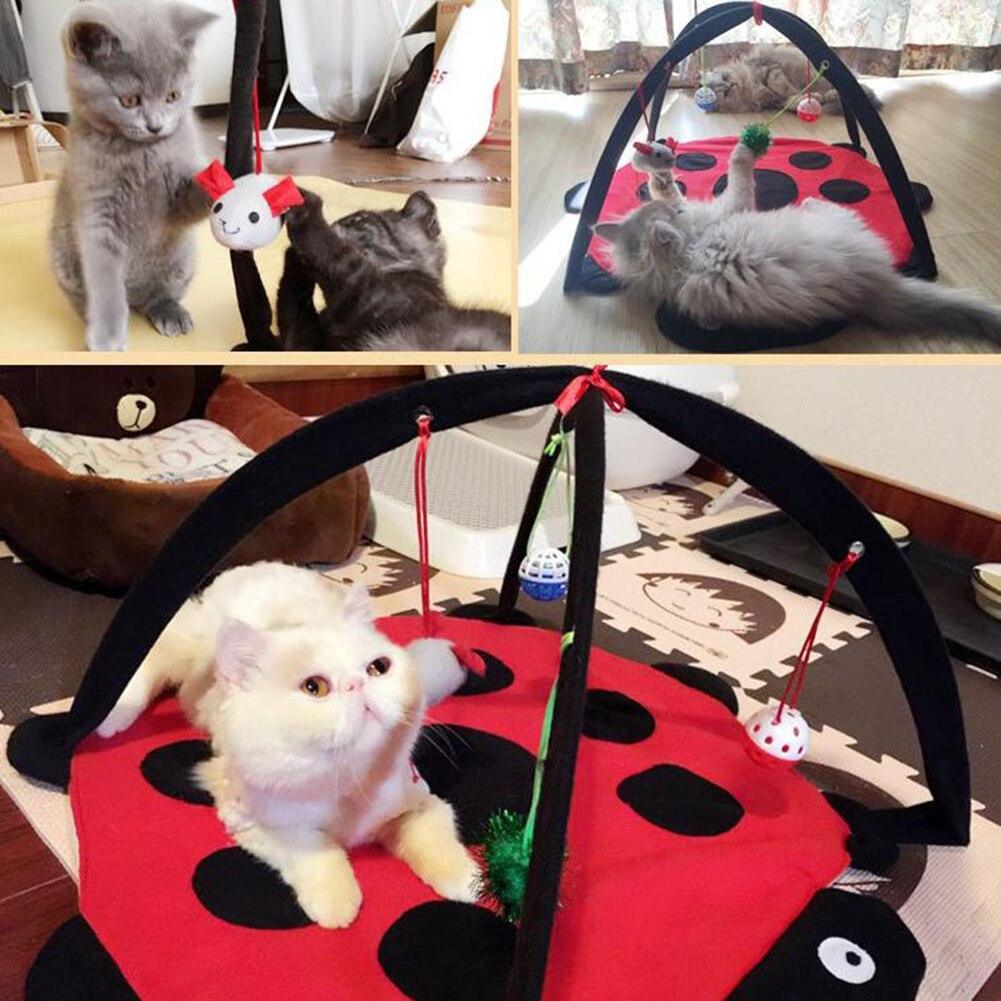 Cozycat Foldable Cartoon Cat Play Tent Hammock: The Ultimate Cat Haven - FurrrBabies & More! - Cat Beds