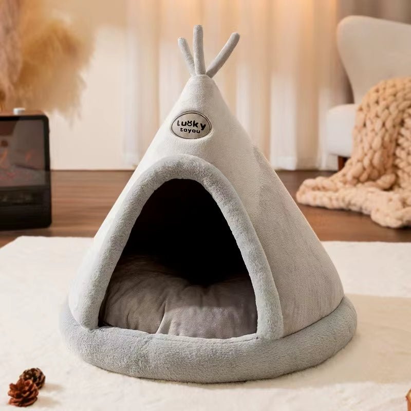 CozyPaws Tent Nest – All - Season Hideaway Bed for Dogs and Cats - FurrrBabies & More! - 313055893849