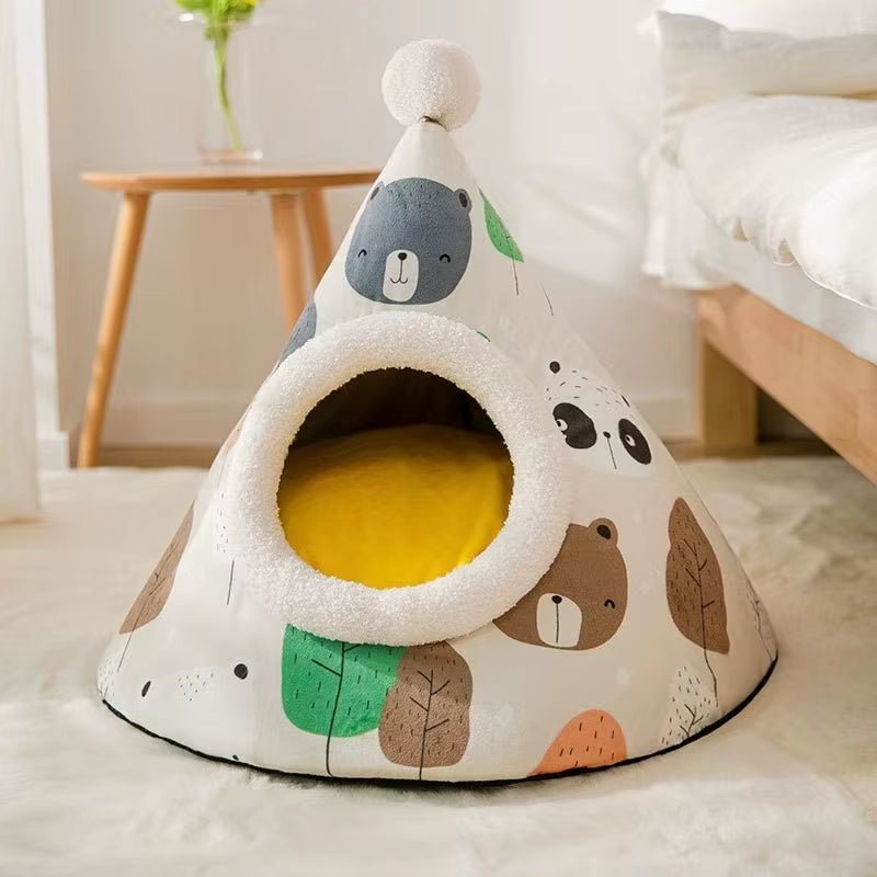CozyPaws Tent Nest – All - Season Hideaway Bed for Dogs and Cats - FurrrBabies & More! - 313044121144