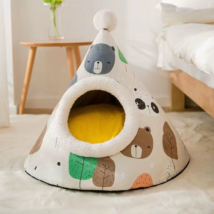 CozyPaws Tent Nest – All - Season Hideaway Bed for Dogs and Cats - FurrrBabies & More! - 313044121144