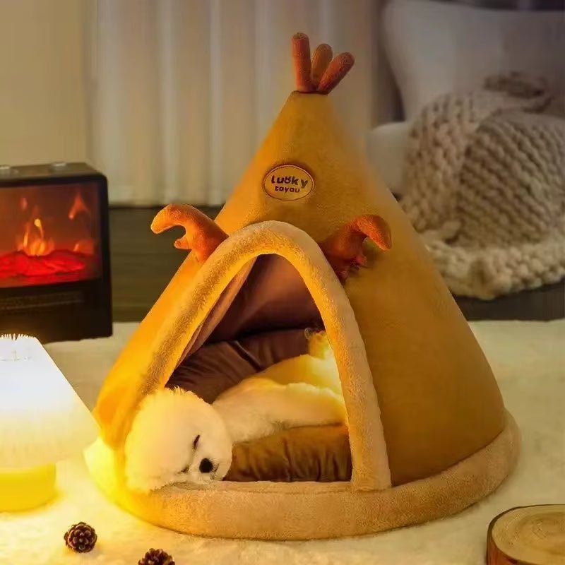 CozyPaws Tent Nest – All - Season Hideaway Bed for Dogs and Cats - FurrrBabies & More! - 744759453785