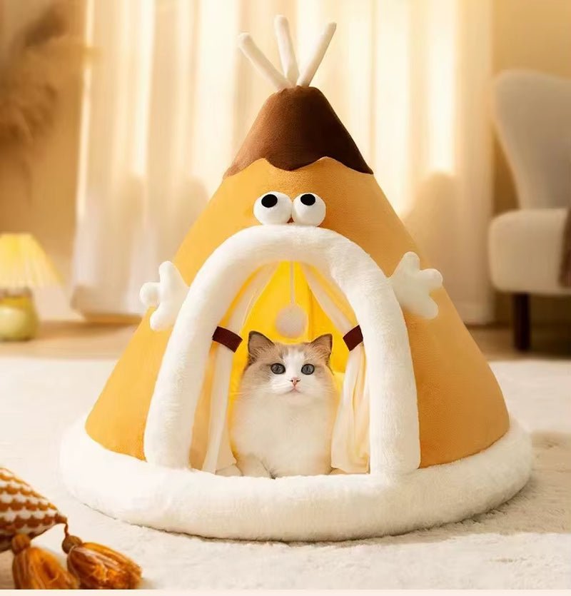 CozyPaws Tent Nest – All - Season Hideaway Bed for Dogs and Cats - FurrrBabies & More! - 313102174174