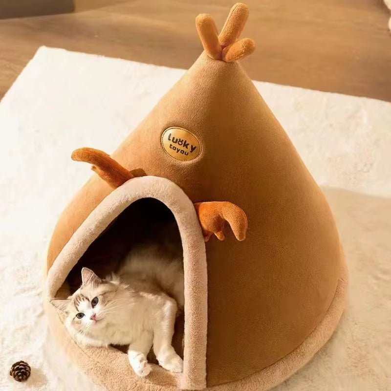 CozyPaws Tent Nest – All - Season Hideaway Bed for Dogs and Cats - FurrrBabies & More! - 744759453785