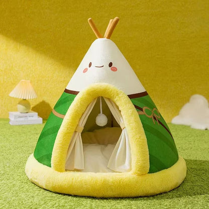 CozyPaws Tent Nest – All - Season Hideaway Bed for Dogs and Cats - FurrrBabies & More! - 726084577121