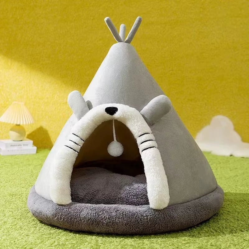 CozyPaws Tent Nest – All - Season Hideaway Bed for Dogs and Cats - FurrrBabies & More! - 7445017439406