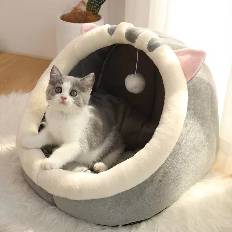 Deep Sleep Cat Bed Cartoon Pet Bed Foldable Removable Washable Pet Sleeping Bed for Small Dog Mat Bag Cave Cats Bed - FurrrBabies & More! - 7445027013009