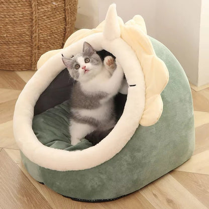 Deep Sleep Cat Bed Cartoon Pet Bed Foldable Removable Washable Pet Sleeping Bed for Small Dog Mat Bag Cave Cats Bed - FurrrBabies & More! - 7445037149194