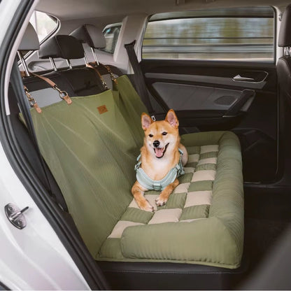 Deluxe Dog Car Seat Bed – Travel in Safety, Lounge in Style - FurrrBabies & More! - 7445024985910