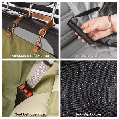 Deluxe Dog Car Seat Bed – Travel in Safety, Lounge in Style - FurrrBabies & More! - 7445024985910