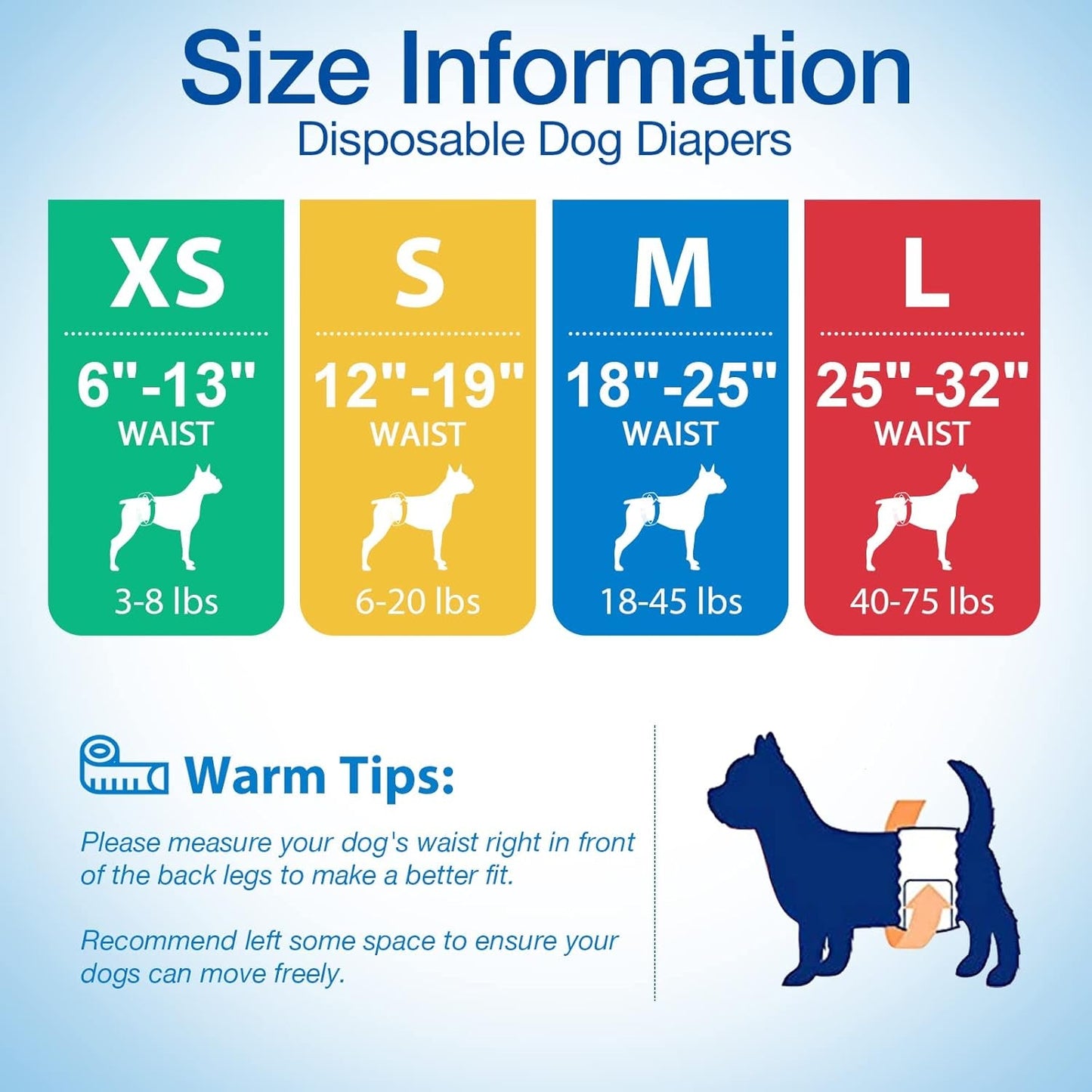Disposable Male Dog Wraps - Dog Diapers for Male Dogs, Puppy Diapers 12Pcs Small - FurrrBabies & More! - 711181067378