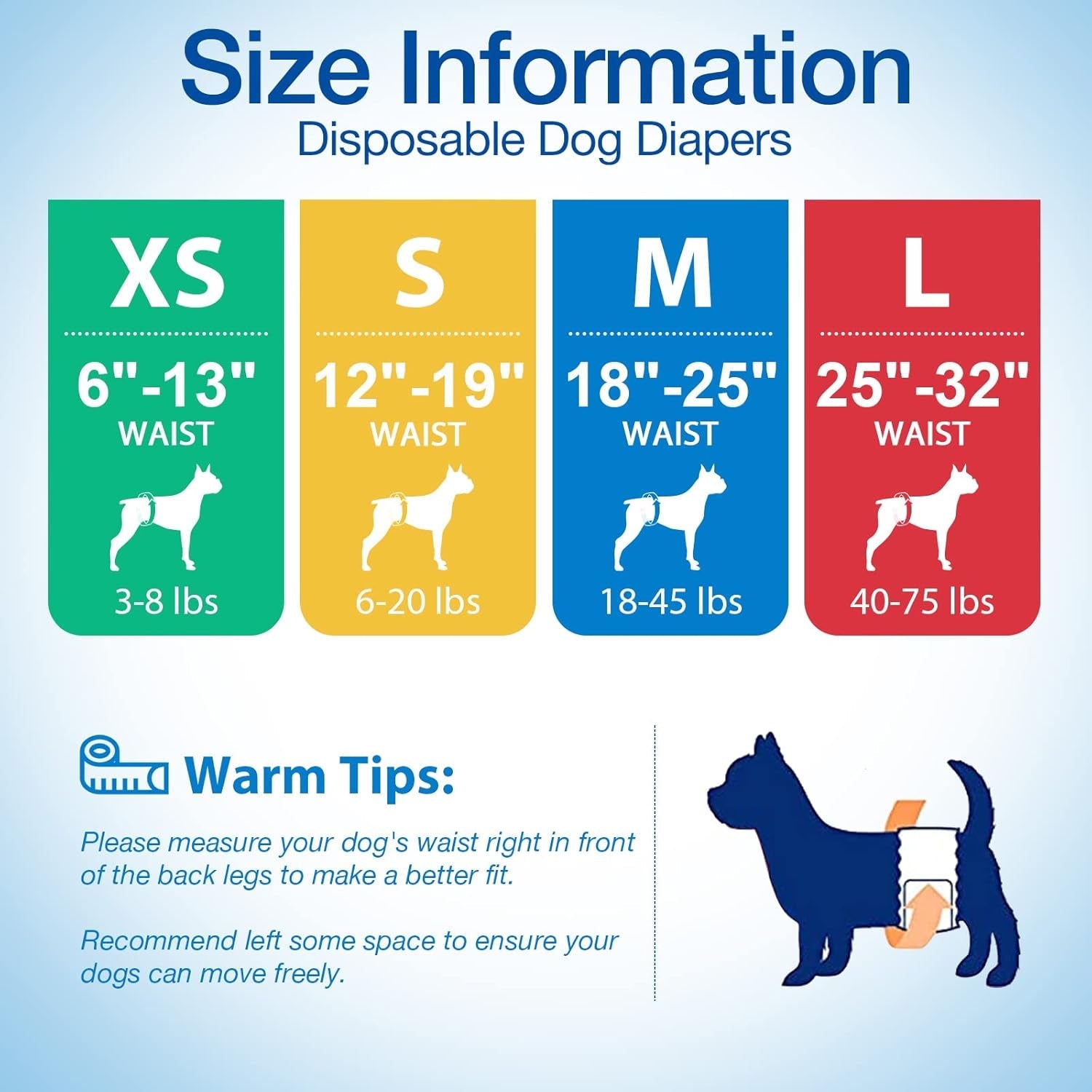 Disposable Male Dog Wraps - Dog Diapers for Male Dogs, Puppy Diapers 12Pcs Small - FurrrBabies & More! - 711181067378
