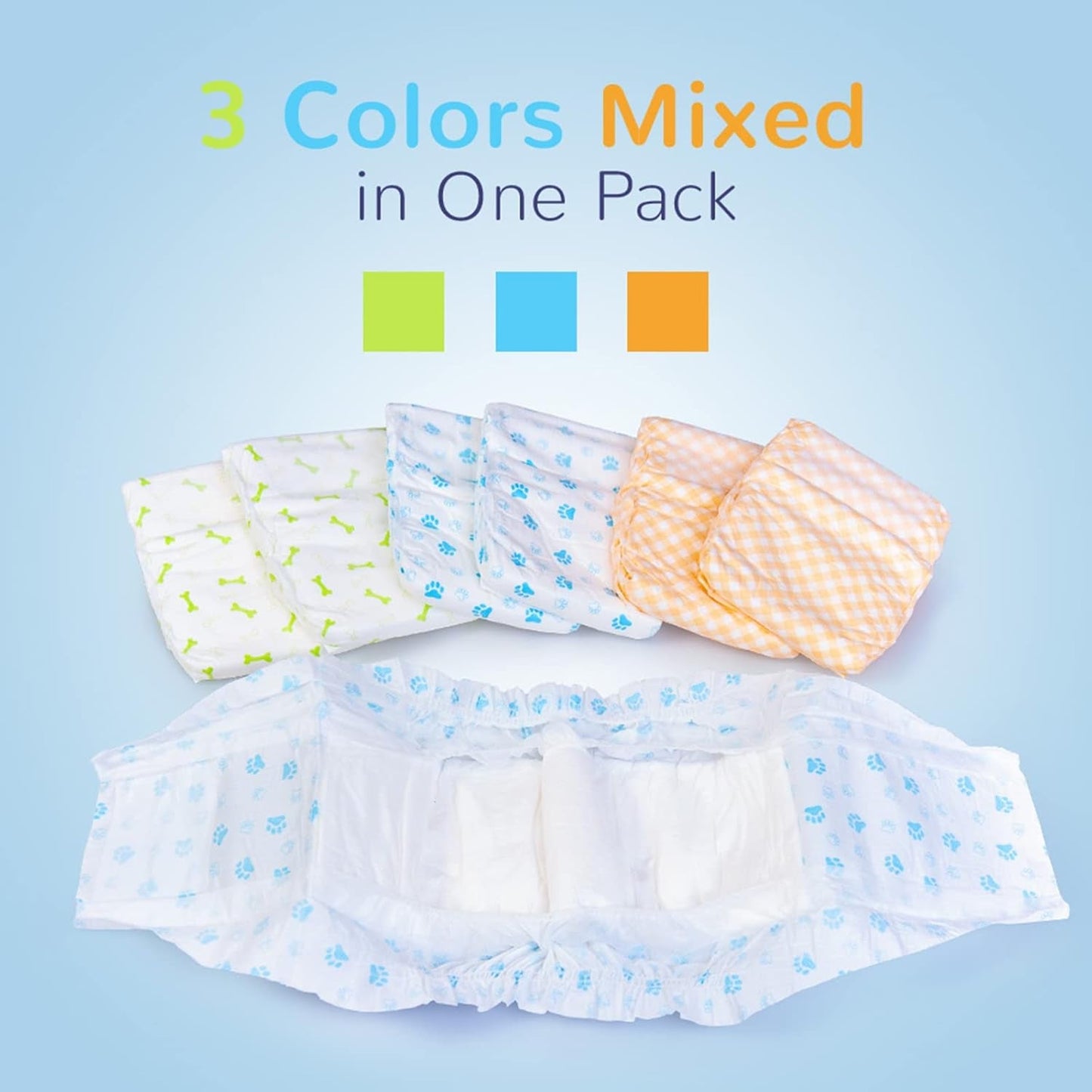 Disposable Male Wrap Dog Diaper,12Pcs,Xs - FurrrBabies & More! - 313028544532