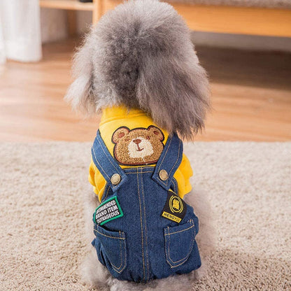Dog Costume Clothes, Cute Denim Overalls for Small & Medium Pets, Boy & Girl Dogs Coats Jeans T-Shirts Sweatshirts - FurrrBabies & More! - 744110793727