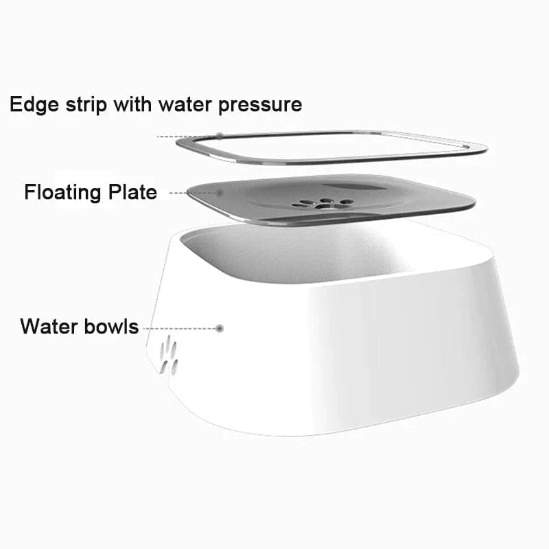 Dog Drinking Water Bowl with Floating Design - Non - Wetting, Non - Skid, Large Capacity - FurrrBabies & More! - 