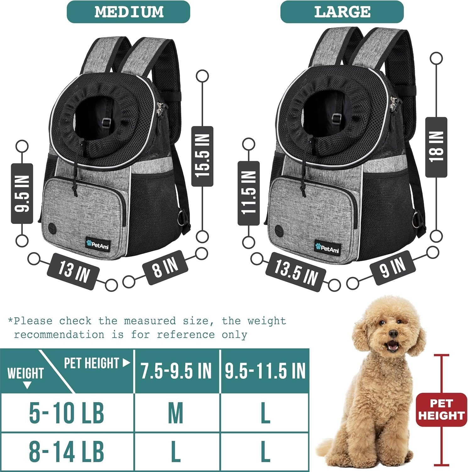 Dog Front Carrier Backpack - FurrrBabies & More! - 7445043336342