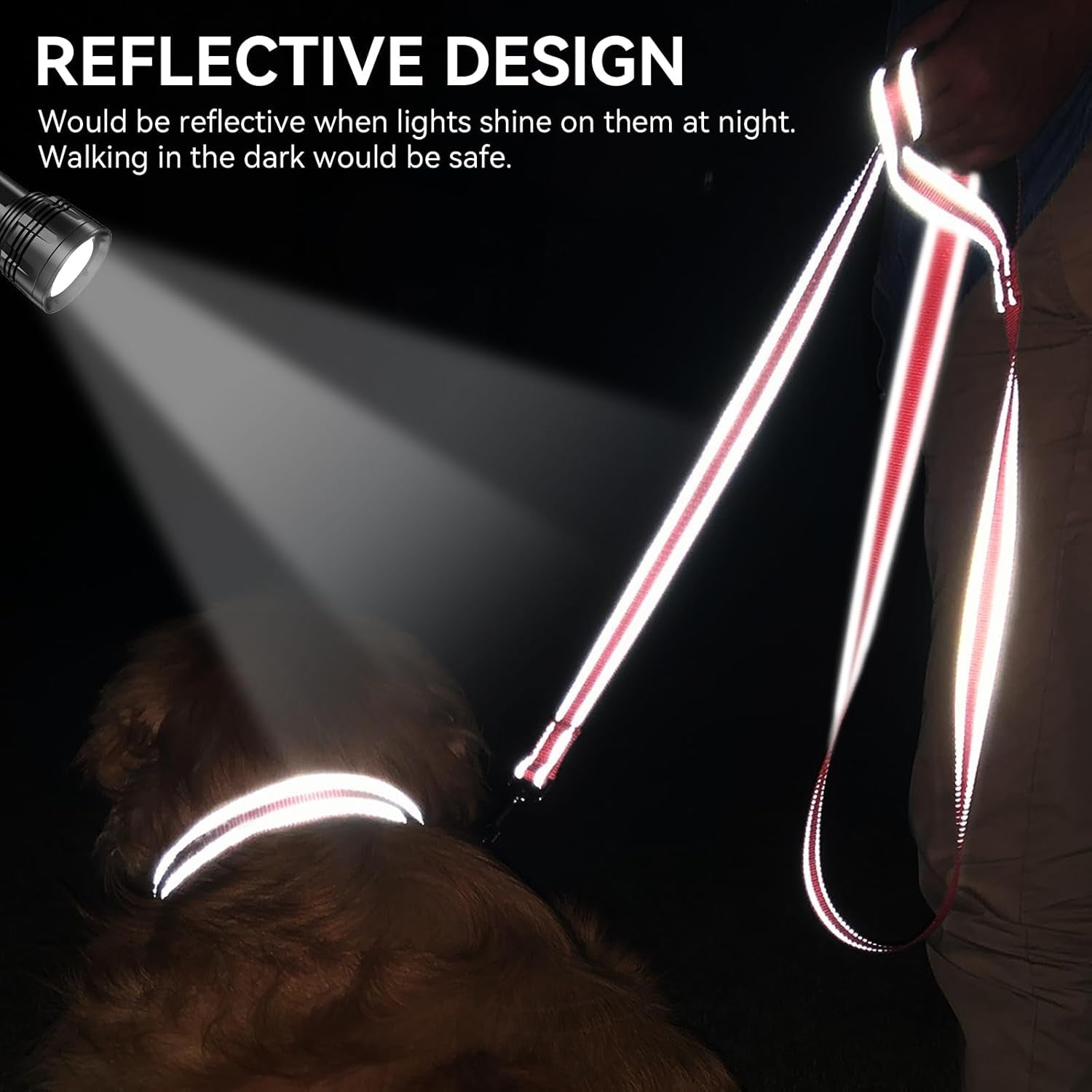 Dog Leash, 5 FT Double - Sided Reflective, Padded Handle Nylon Heavy Duty Leashes for Small Dogs Walking, Neon Pink - FurrrBabies & More! - 7445012299203