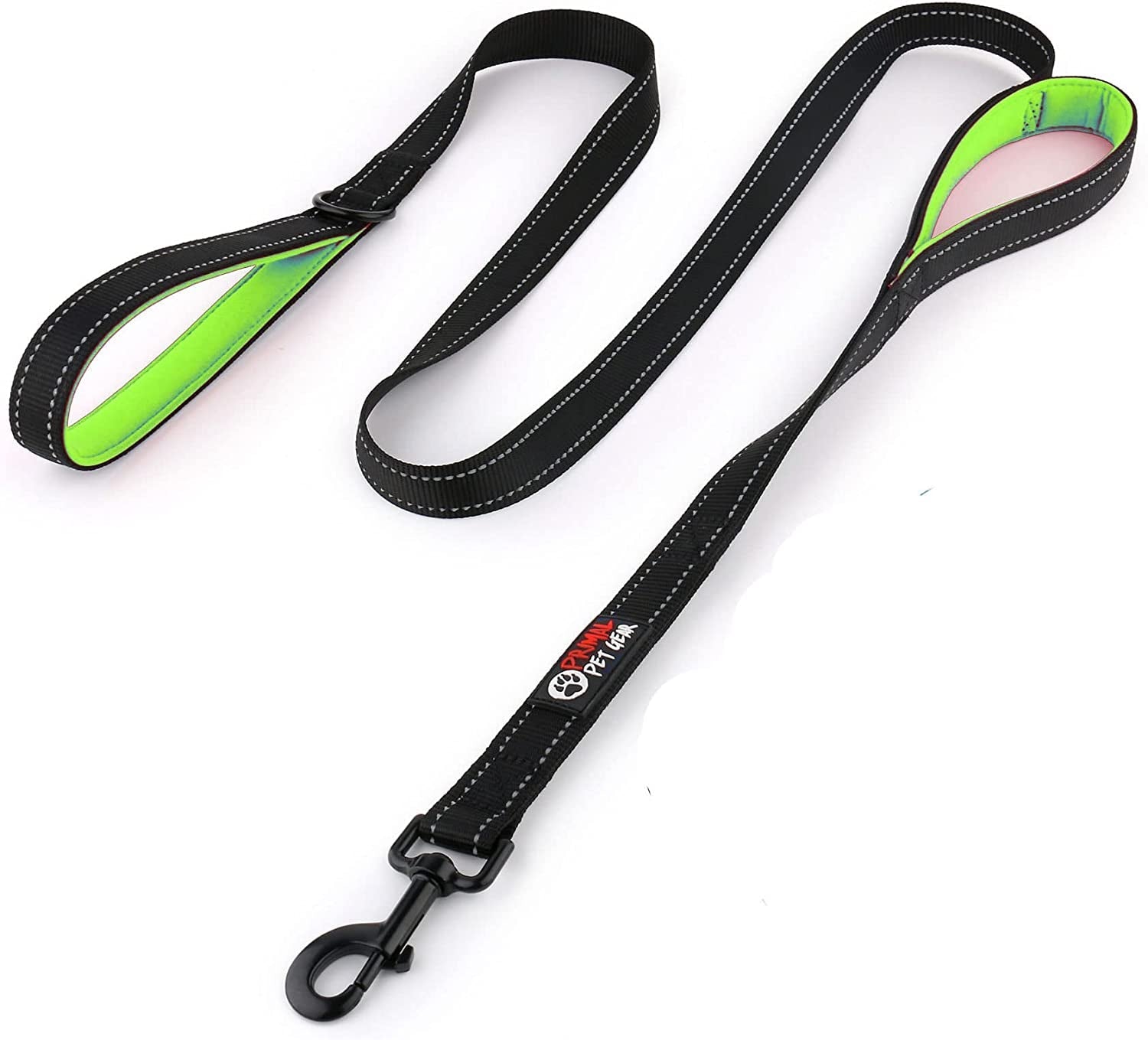 Dog Leash 6Ft Long,Traffic Padded Two Handle,Heavy Duty,Reflective Double Handles Lead for Control Safety Training,Leashes for Large Dogs or Medium Dogs,Dual Handles Leads(Black) - FurrrBabies & More! - 7445010179194