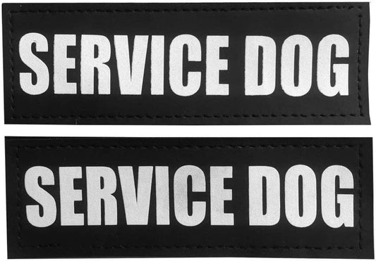Dog Patches for Service Dogs, Reflective and Removable Dog Tags for Service Vest Dog Harness - FurrrBabies & More! - 313114897887