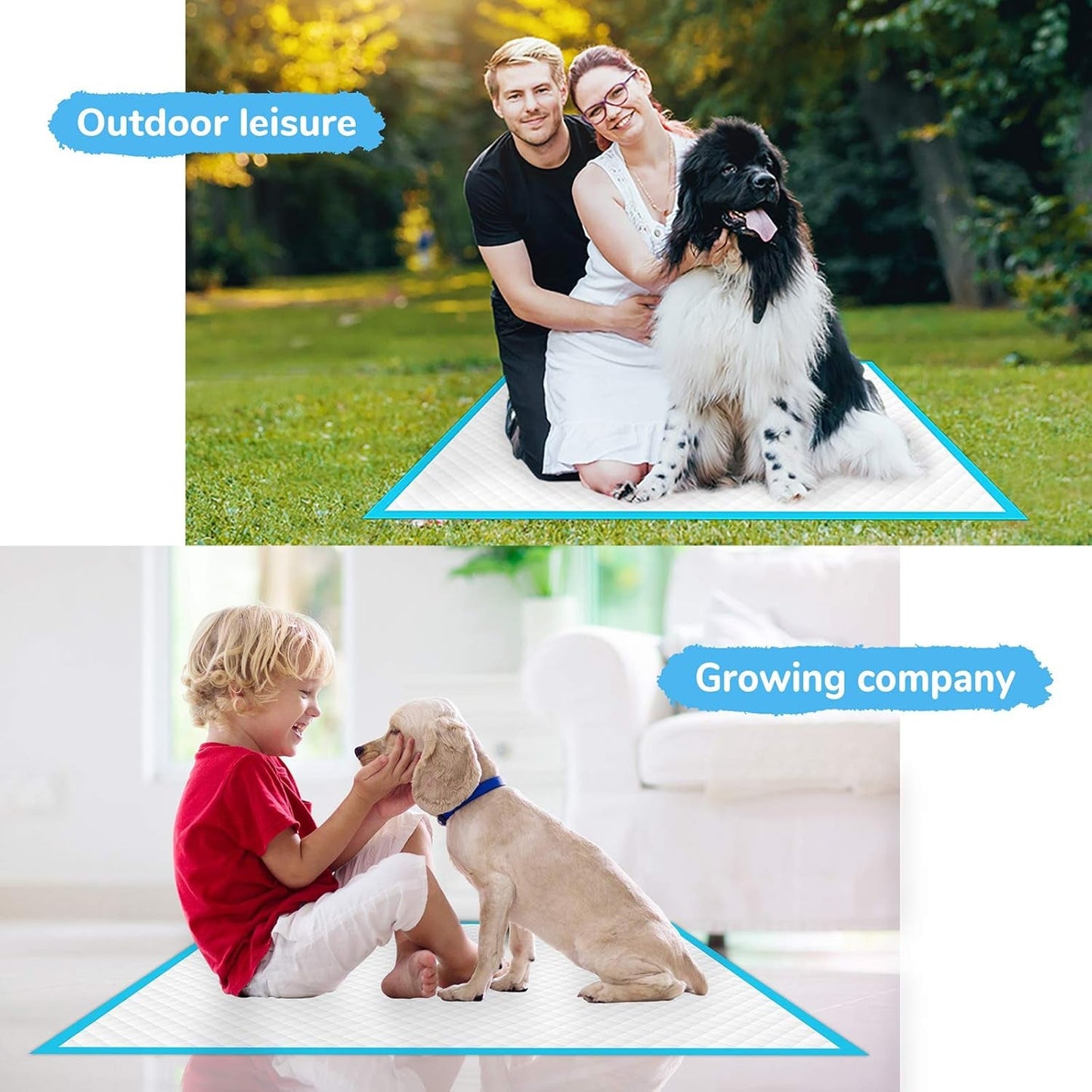 Dog Pee Pad, Puppy Potty Training Pet Pads Dog Pads Extra Large Disposable Super Absorbent & Leak - Free Pee Pads 28"X34" - FurrrBabies & More! - 7445056591561