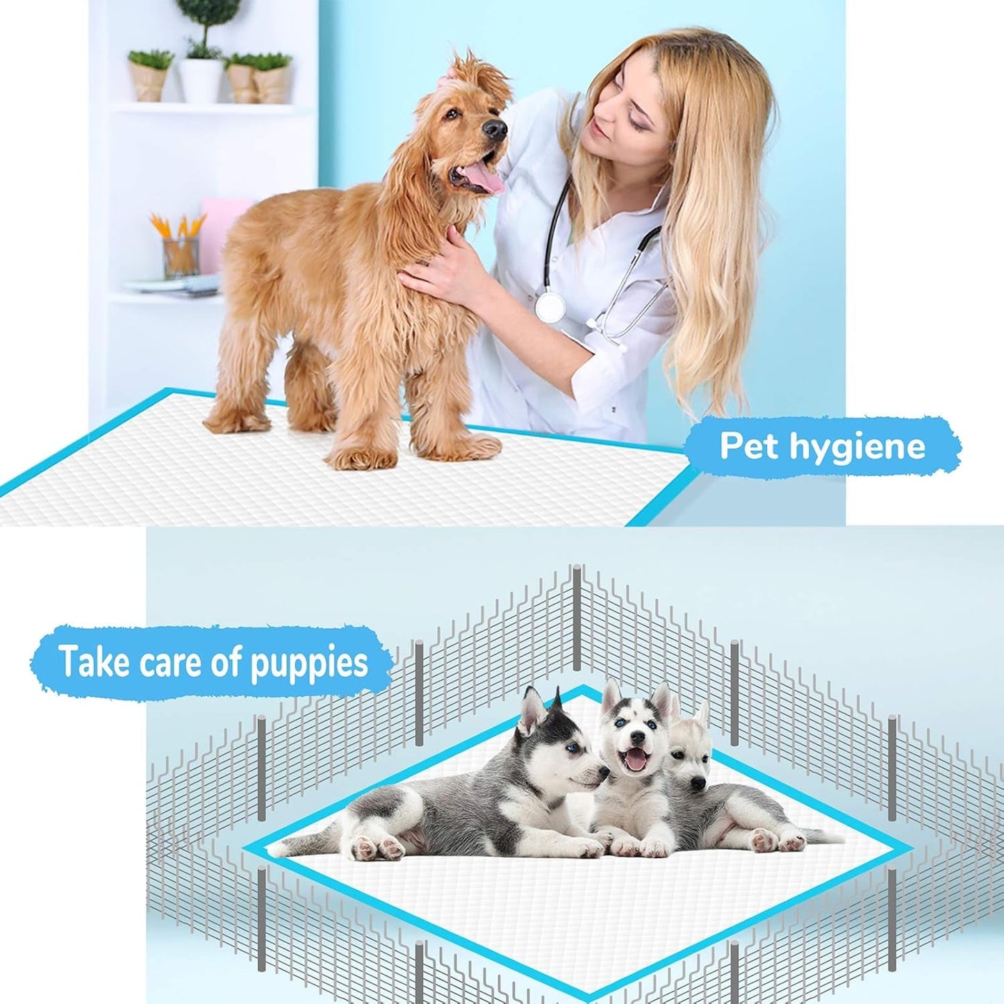 Dog Pee Pad, Puppy Potty Training Pet Pads Dog Pads Extra Large Disposable Super Absorbent & Leak - Free Pee Pads 28"X34" - FurrrBabies & More! - 7445056591561