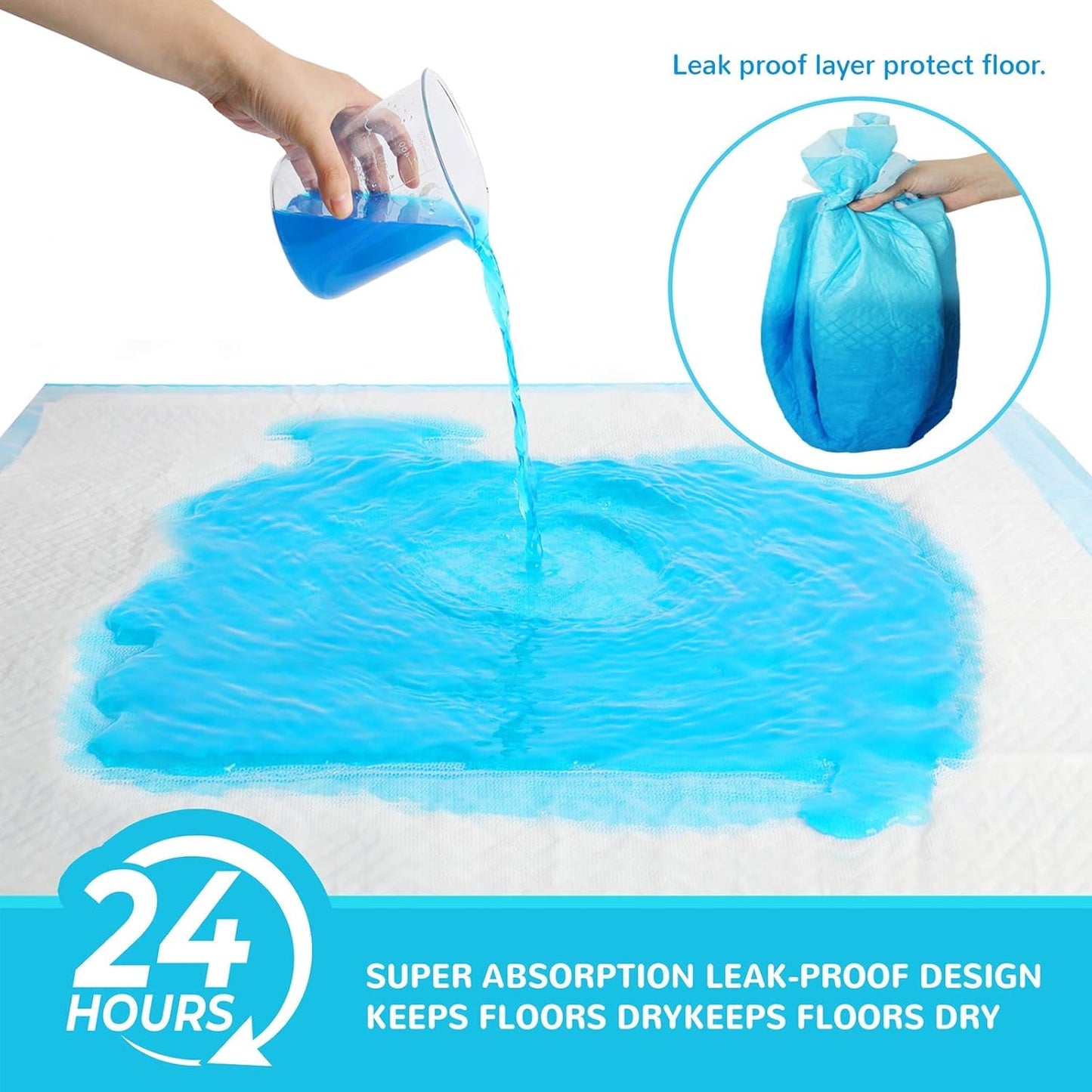 Dog Pee Pad, Puppy Potty Training Pet Pads Dog Pads Extra Large Disposable Super Absorbent & Leak - Free Pee Pads 28"X34" - FurrrBabies & More! - 7445056591561