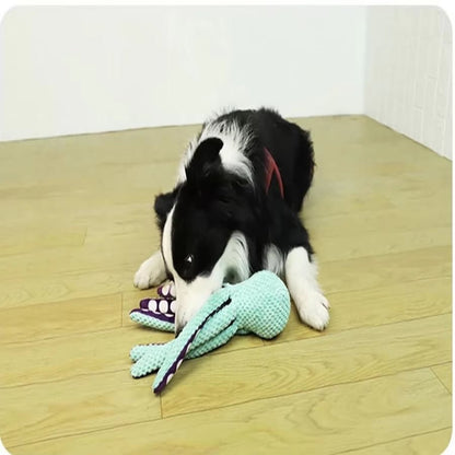 Dog Pet Plush Octopus Toy Interactive Sound Anti - Demolition Home Large and Small Dog Boredom Companion Toy - FurrrBabies & More! - 7445002767750