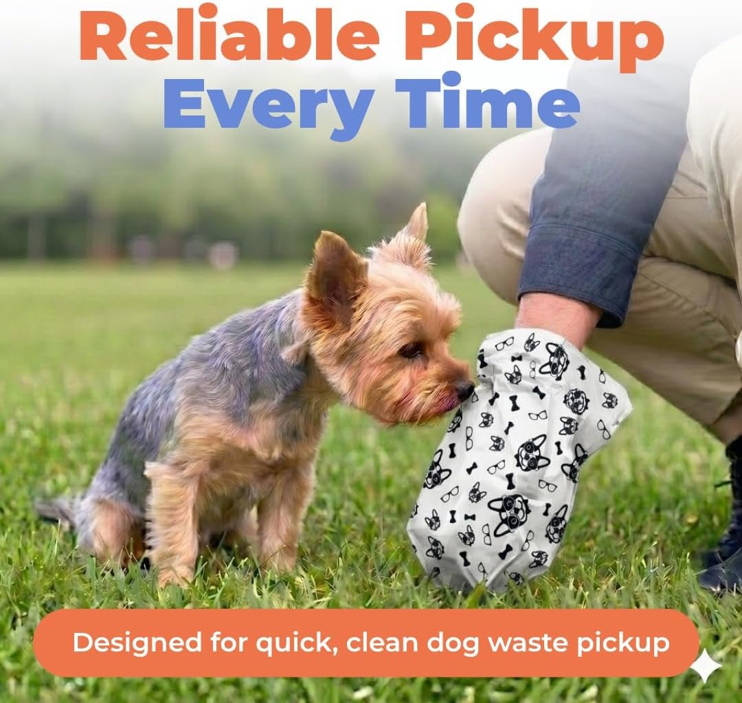 Dog Poop Bags for Waste Refuse Cleanup, Doggy Roll Replacements for Outdoor Puppy Walking and Travel, Leak Proof and Tear Resistant, Thick Plastic - White, 150 Bags - FurrrBabies & More! - 313112940936