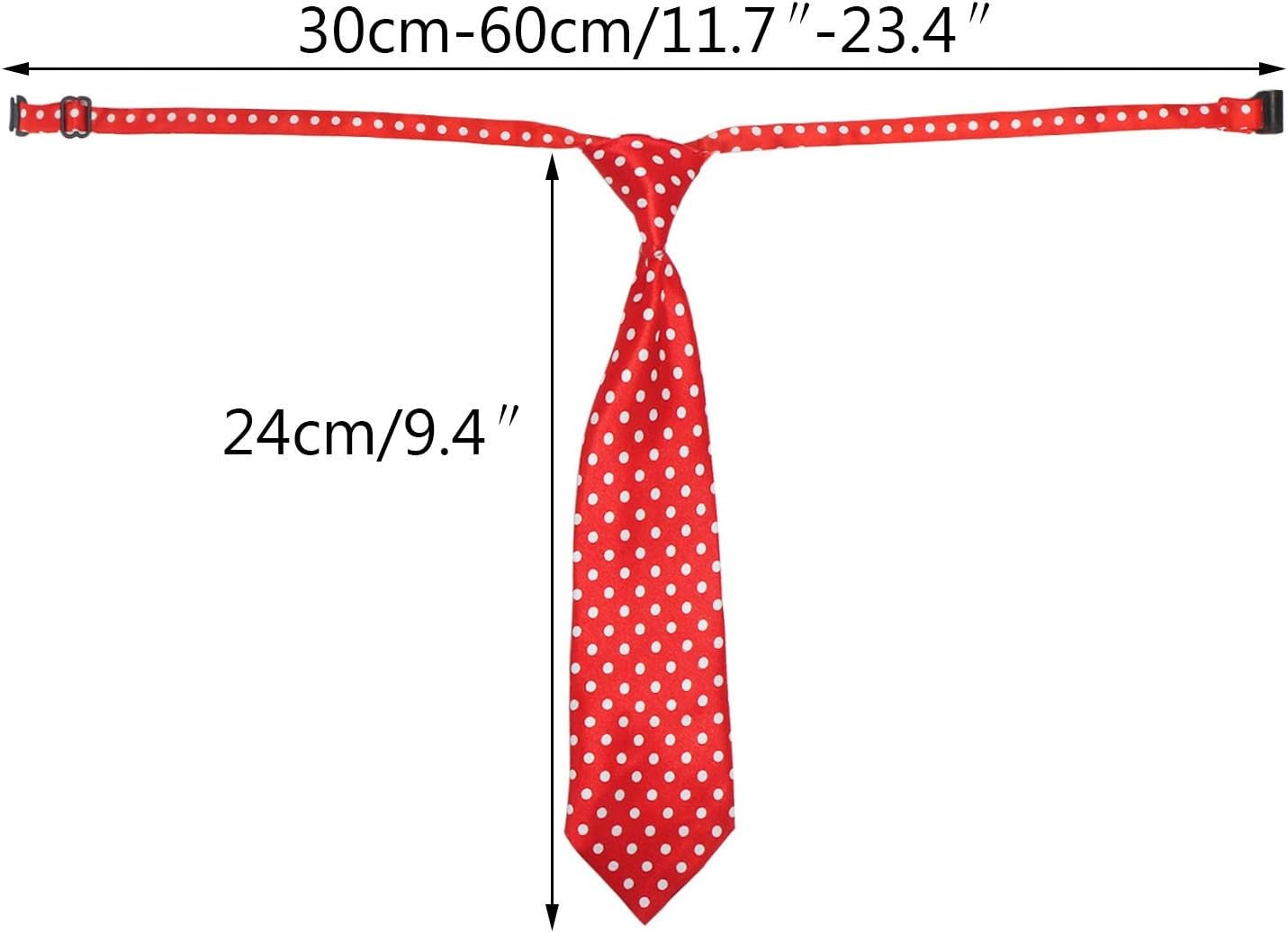 Dog Ties for Large Dogs, Pet Neck Tie, with Adjustable Collar, Bulk Bow Ties Bowties Necktie Grooming Accessories for Girl Boy Dog Valentines Holiday Birthday Wedding Cosplay Costumes - FurrrBabies & More! - 726084495715