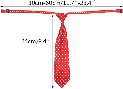 Dog Ties for Large Dogs, Pet Neck Tie, with Adjustable Collar, Bulk Bow Ties Bowties Necktie Grooming Accessories for Girl Boy Dog Valentines Holiday Birthday Wedding Cosplay Costumes - FurrrBabies & More! - 726084495715