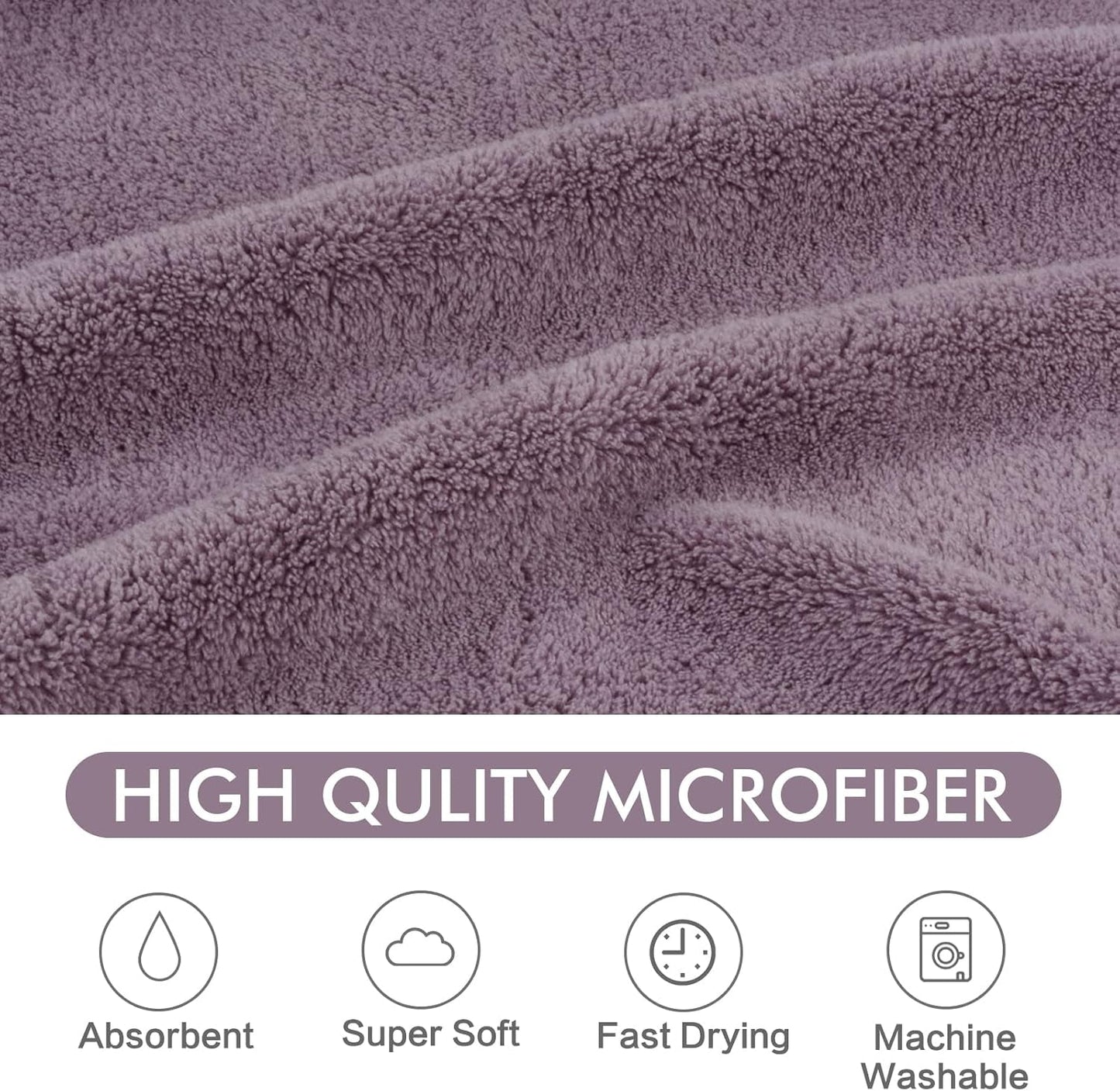 Dog Towel Super Absorbent Pet Bath Towel Microfiber Dog Drying Towel for Small, Medium, Large Dogs and Cats 30Inch X 50Inch Purple - FurrrBabies & More! - 711181302752