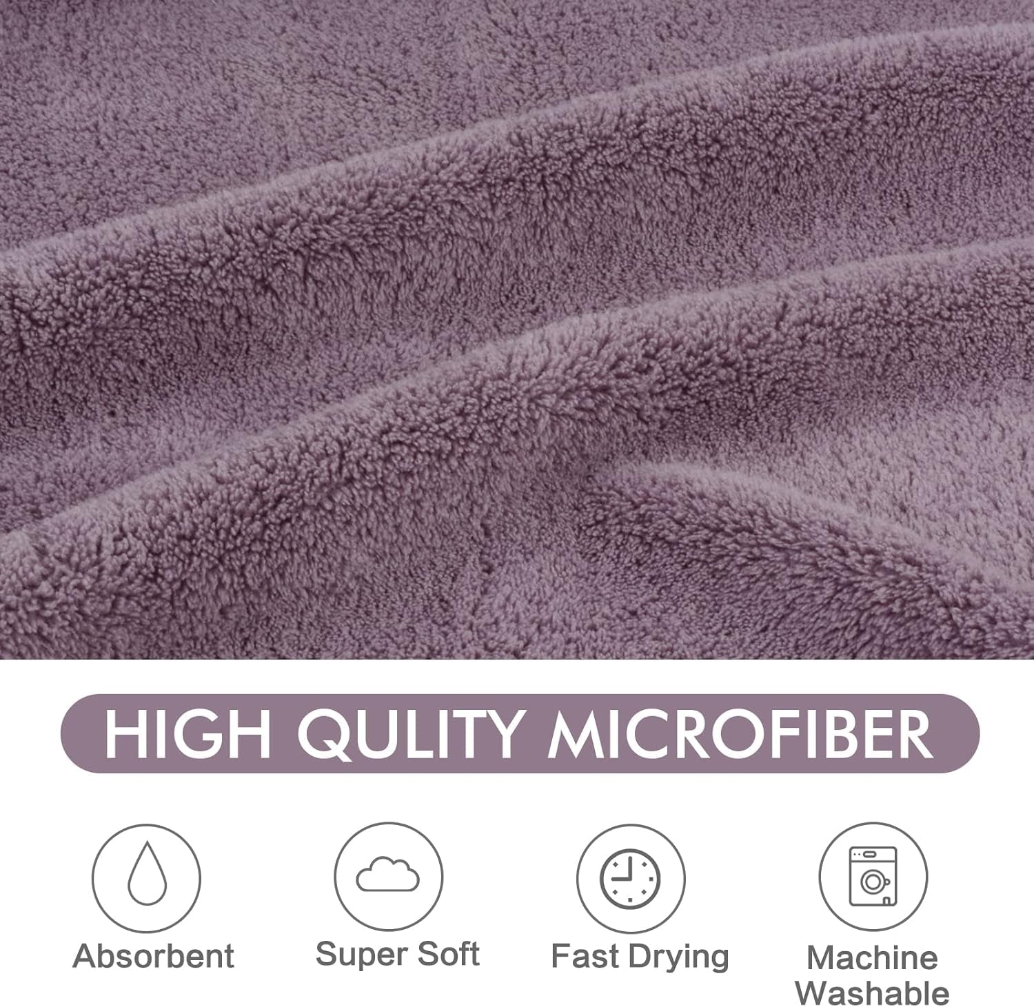 Dog Towel Super Absorbent Pet Bath Towel Microfiber Dog Drying Towel for Small, Medium, Large Dogs and Cats 30Inch X 50Inch Purple - FurrrBabies & More! - 711181302752
