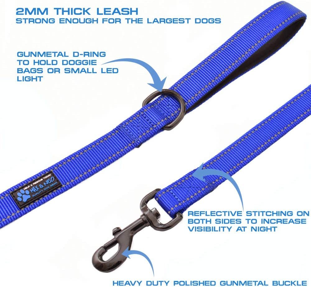 Double Handle Traffic Dog Leash - Reflective, Donates to Dog Rescue (Pink, 4 FT) - FurrrBabies & More! - 7445020811817