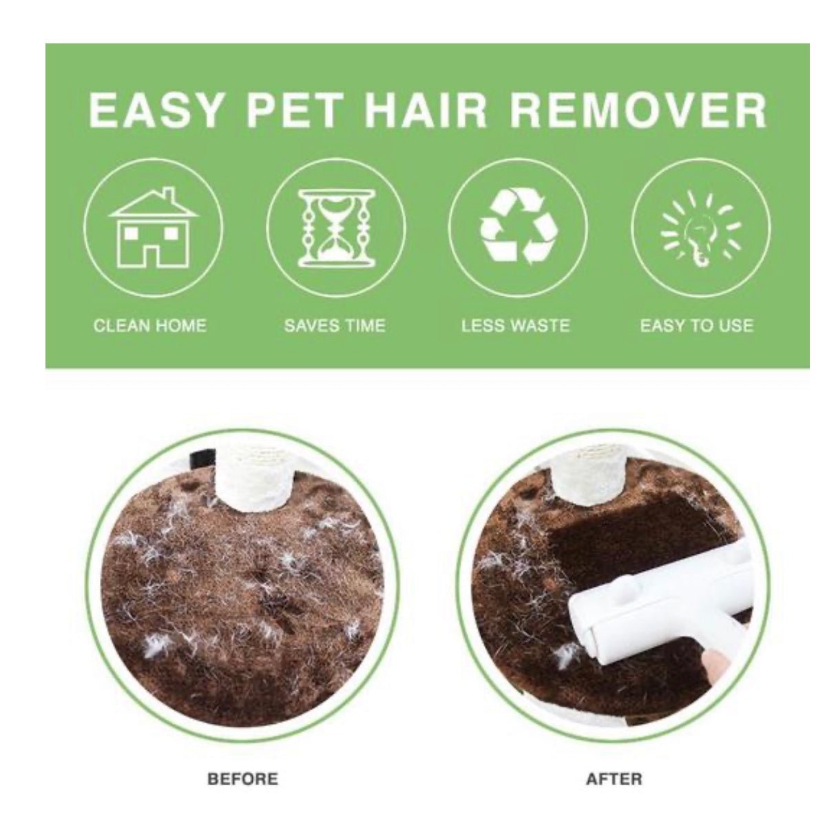 Easy Pet Hair Remover Roller - FurrrBabies & More! - Grooming & Health