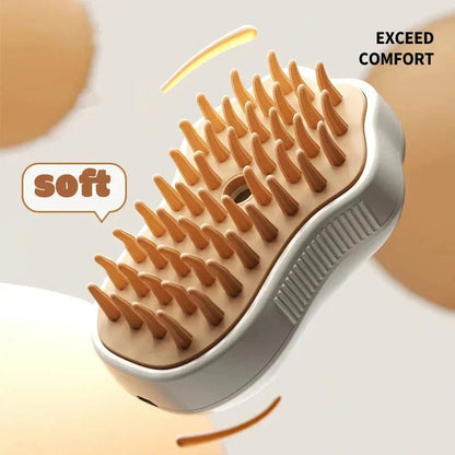 Electric Cat Steam Brush – 3 - In - 1 Pet Grooming Comb with Water Spray for Cats and Dogs, USB Rechargeable - FurrrBabies & More! - 