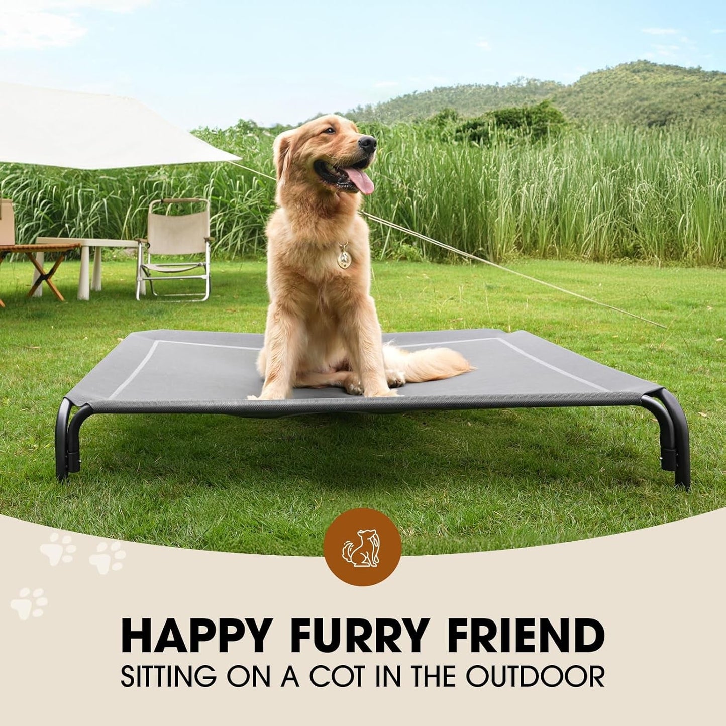 Elevated Dog Cooling Bed - FurrrBabies & More! - 7445041392364