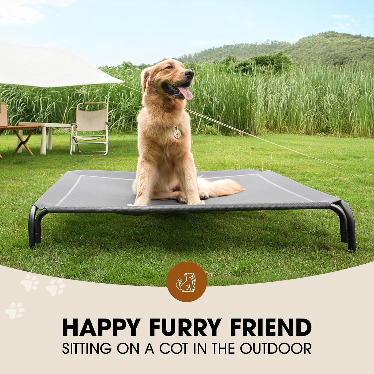 Elevated Dog Cooling Bed - FurrrBabies & More! - 7445041392364