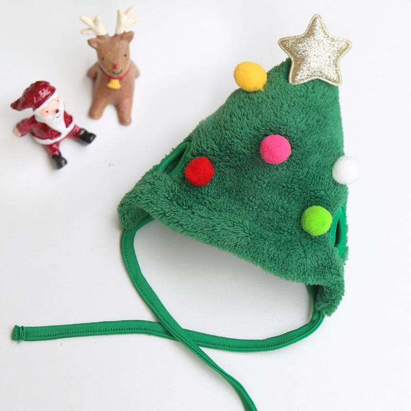 Festive Pet Christmas Hat And Saliva Towel Set - Perfect For Your Furry Friends! - FurrrBabies & More! - Dog Clothing & Accessories