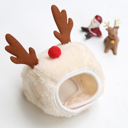 Festive Pet Christmas Hat And Saliva Towel Set - Perfect For Your Furry Friends! - FurrrBabies & More! - Dog Clothing & Accessories