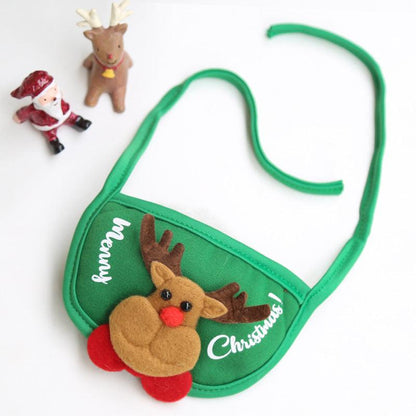Festive Pet Christmas Hat And Saliva Towel Set - Perfect For Your Furry Friends! - FurrrBabies & More! - Dog Clothing & Accessories