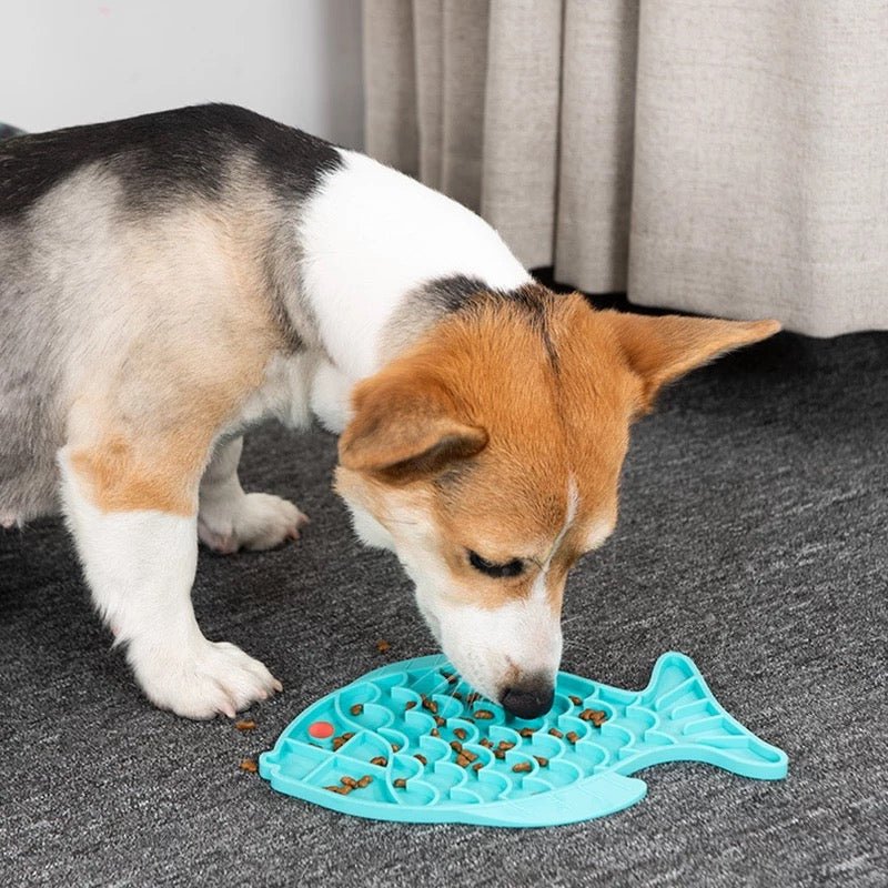 Fish Shape Silicone Bowl Dog Lick Mat Slow Feeding Food Bowl For Small Medium Dogs Puppy Cat Treat Feeder Dispenser Pet Supplies - FurrrBabies & More! - Popit Toys