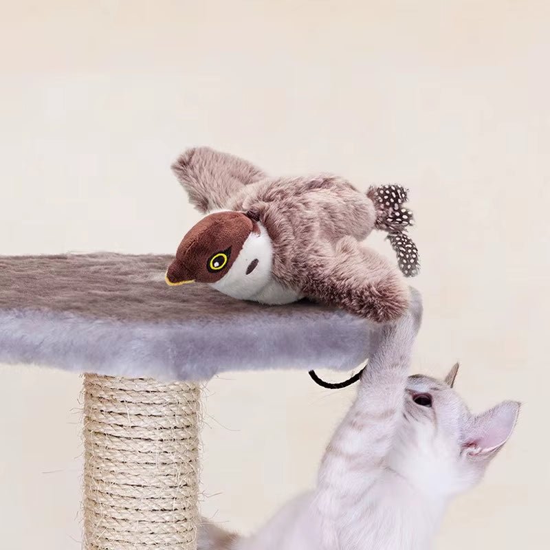 FlutterChirp Cat Toy – Rechargeable Flapping Bird with Catnip & Realistic Sounds - FurrrBabies & More! - 711181680560